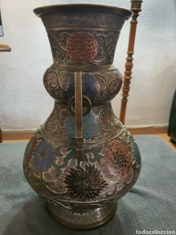 Arte: Antiguo jarr&oacute;n bronce Jap&oacute;n . - Foto 3