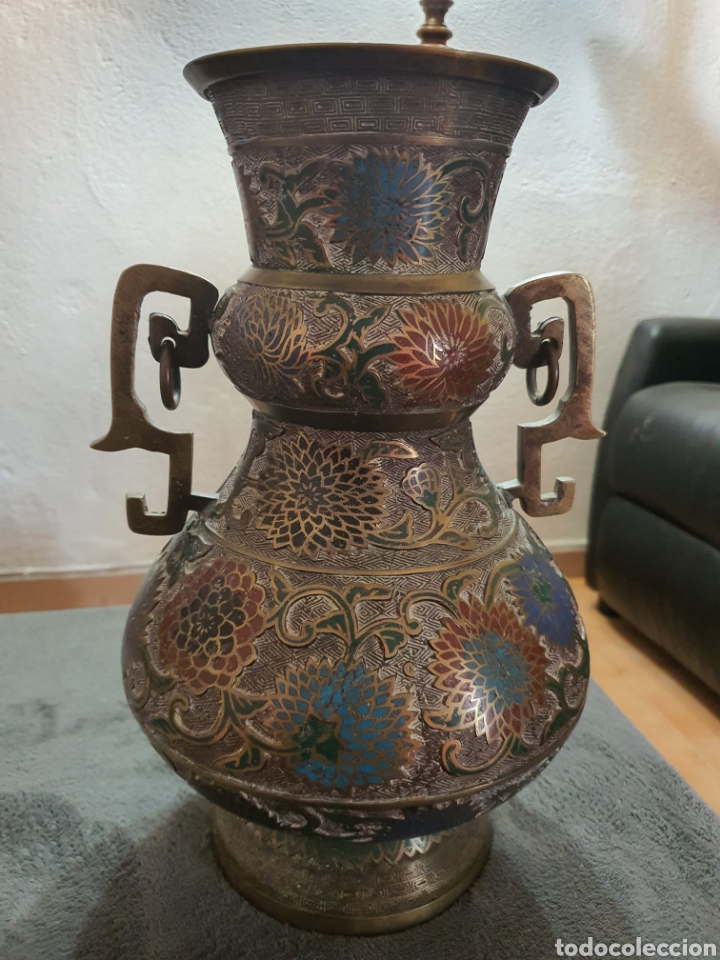 Arte: Antiguo jarr&oacute;n bronce Jap&oacute;n . - Foto 4