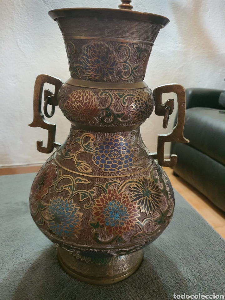 Arte: Antiguo jarr&oacute;n bronce Jap&oacute;n . - Foto 1
