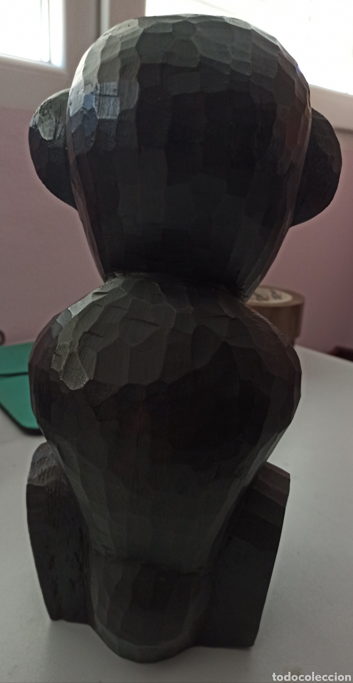 Arte: MAGN&Iacute;FICA Y PESADA TALLA EN MADERA - Foto 2
