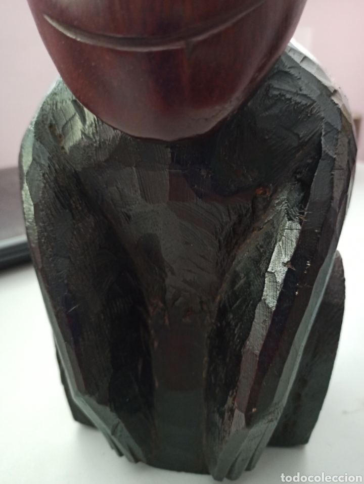 Arte: MAGN&Iacute;FICA Y PESADA TALLA EN MADERA - Foto 4