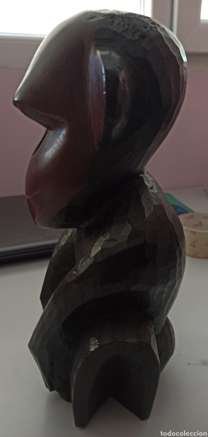 Arte: MAGN&Iacute;FICA Y PESADA TALLA EN MADERA - Foto 5