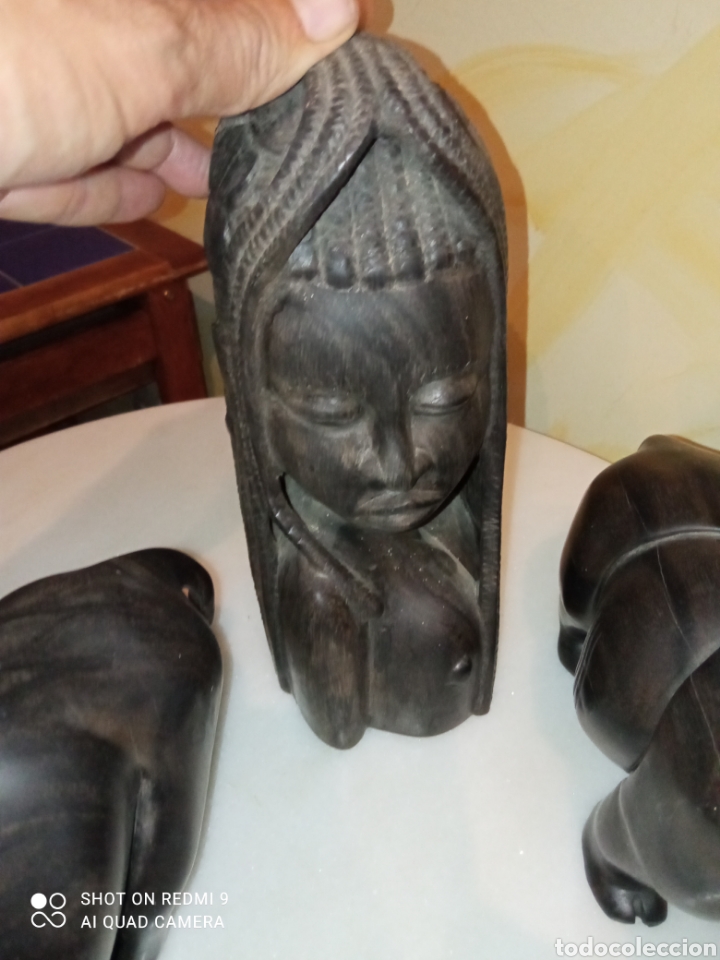 Arte: Figuras Africanas &Eacute;bano Camer&uacute;n - Foto 3