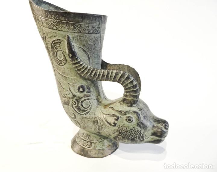 Arte: Ant&iacute;lope copa ritual china R&eacute;plica - Foto 1