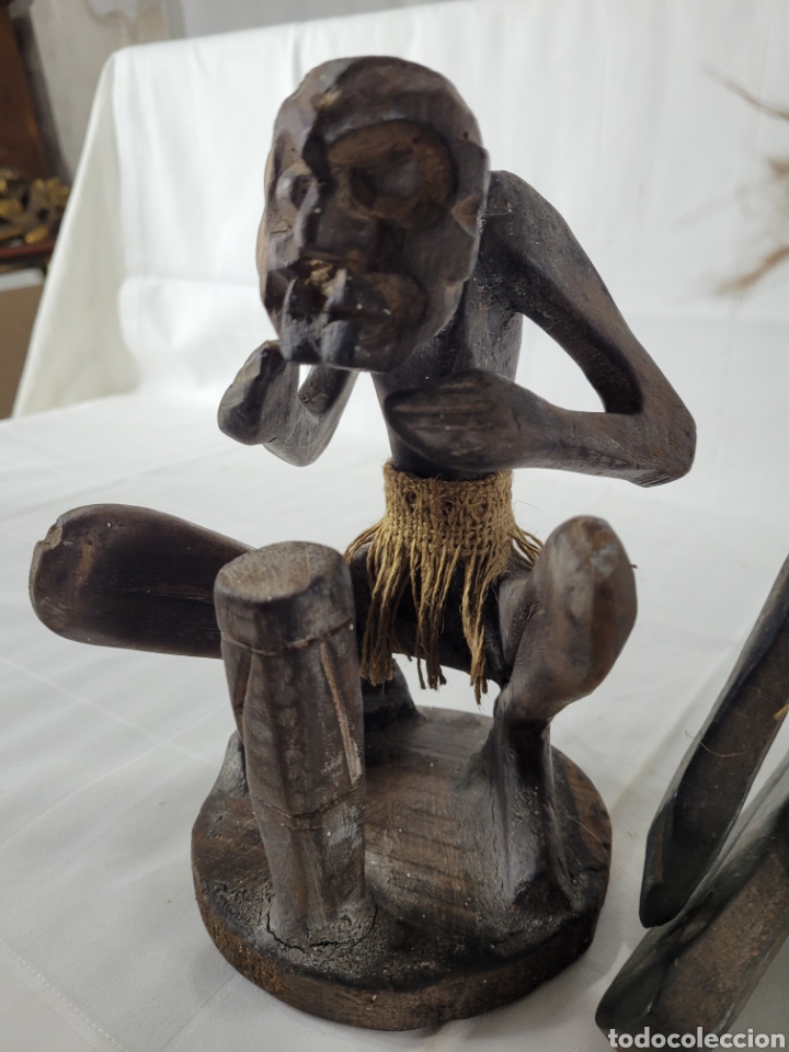 Arte: Pareja de Esculturas africanas med. S.XX - Foto 3 - 299238813