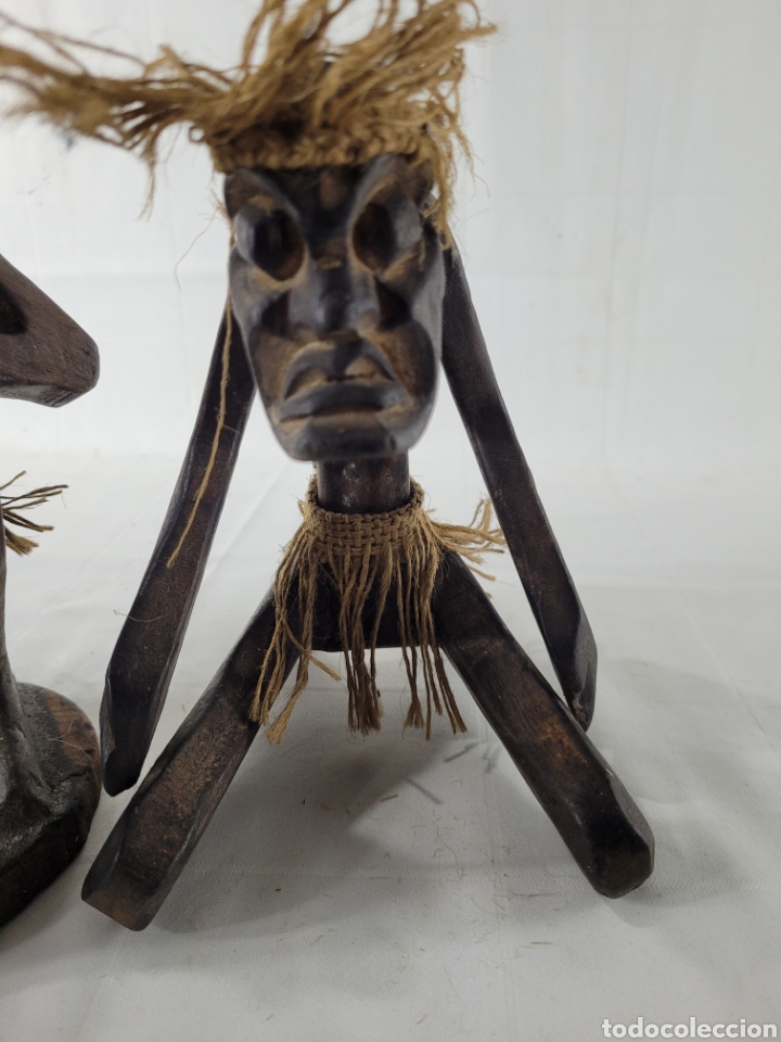 Arte: Pareja de Esculturas africanas med. S.XX - Foto 5 - 299238813