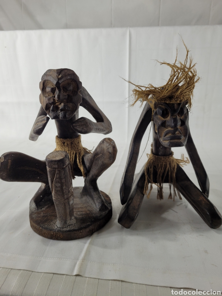 Arte: Pareja de Esculturas africanas med. S.XX - Foto 1 - 299238813