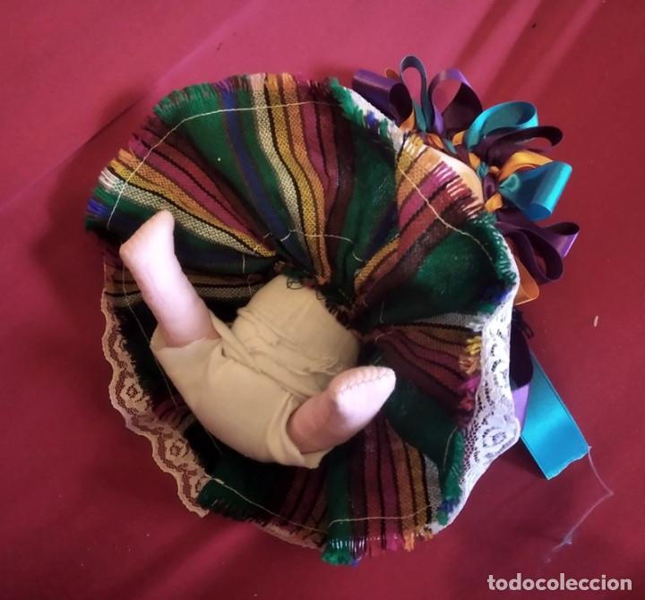 Arte: mu&ntilde;eca antigua trapo Mexico - Foto 5