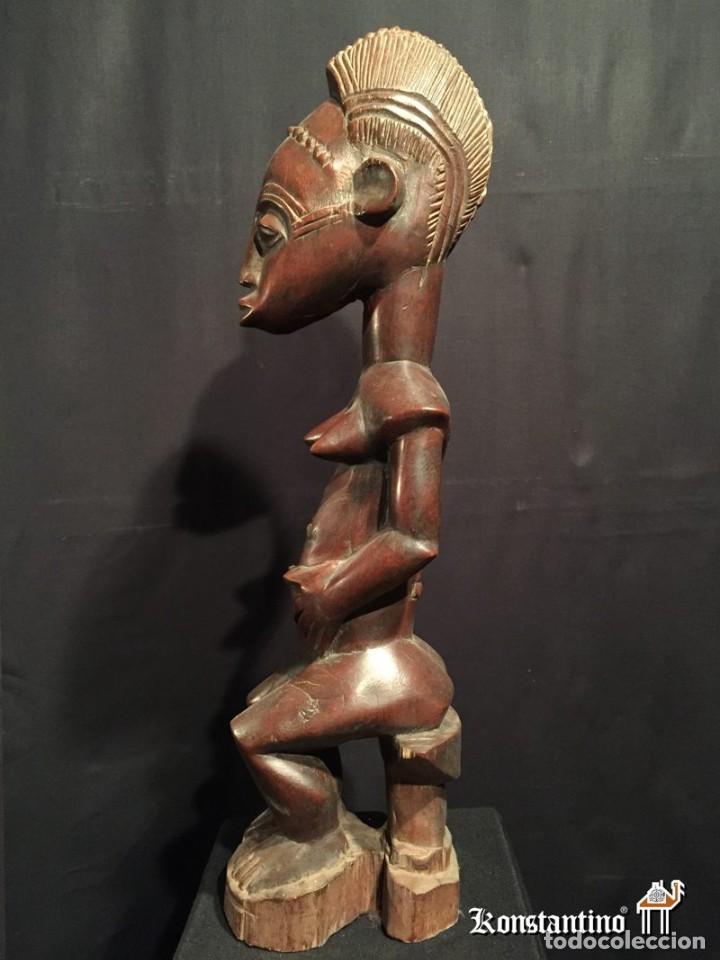 Arte: FIGURA DE HEMBRA EN MADERA 61X16 - Foto 2