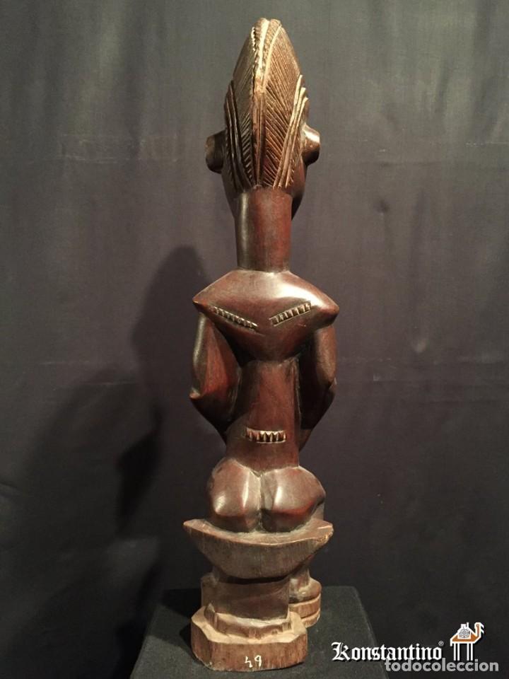 Arte: FIGURA DE HEMBRA EN MADERA 61X16 - Foto 3