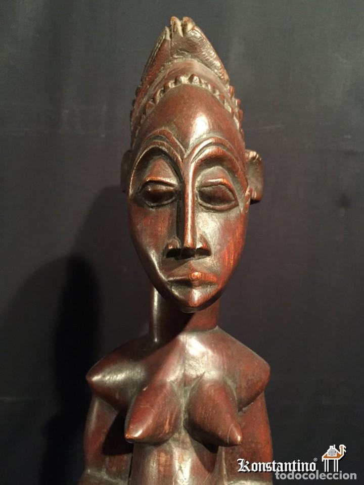 Arte: FIGURA DE HEMBRA EN MADERA 61X16 - Foto 4