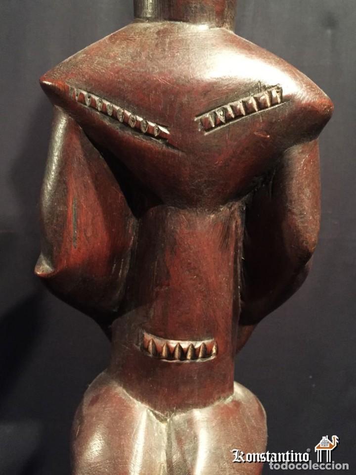 Arte: FIGURA DE HEMBRA EN MADERA 61X16 - Foto 6