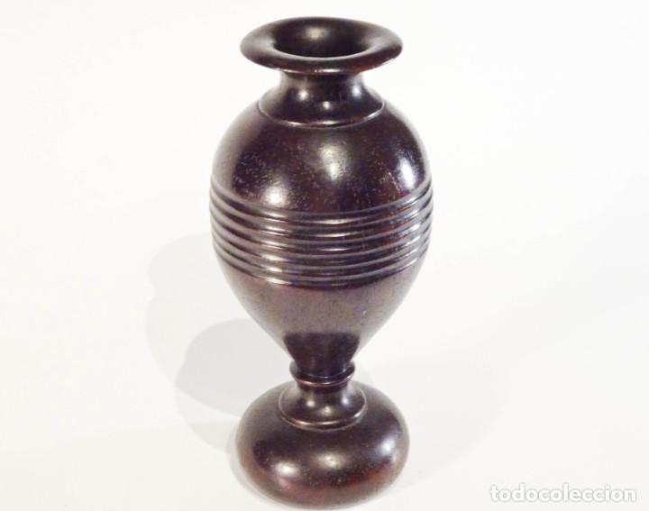 Arte: Jarr&oacute;n Miniatura Madera &Eacute;bano 14 cm - Foto 1