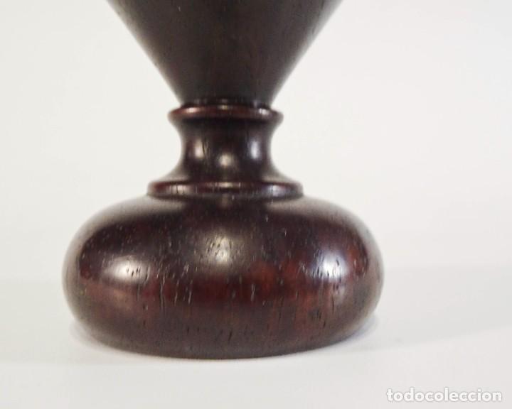 Arte: Jarr&oacute;n Miniatura Madera &Eacute;bano 14 cm - Foto 4