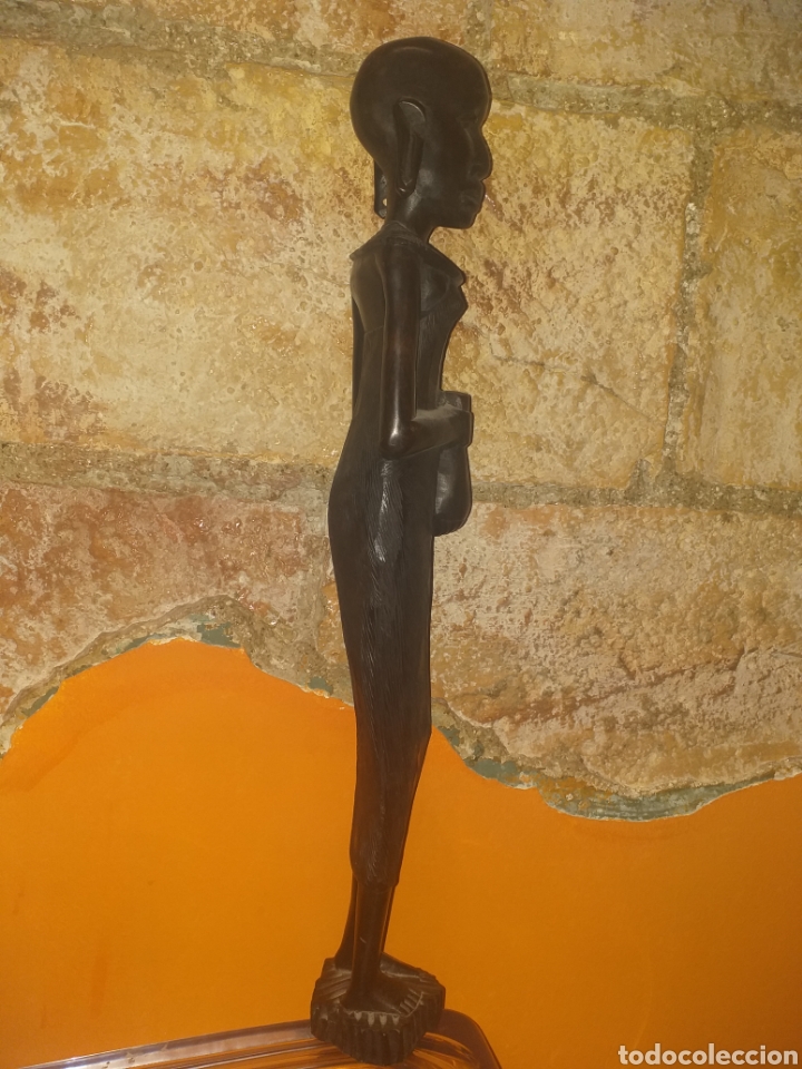 Arte: Figuras en madera de &eacute;bano (2 unid) - Foto 4