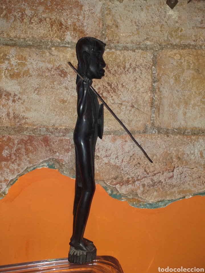 Arte: Figuras en madera de &eacute;bano (2 unid) - Foto 2