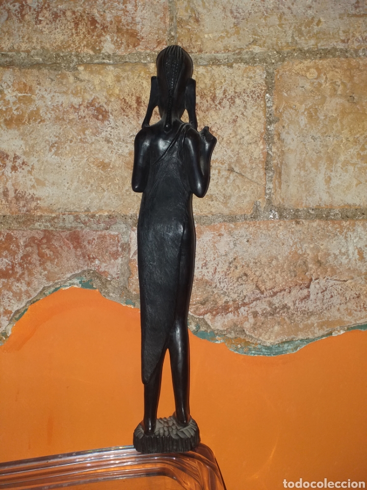 Arte: Figuras en madera de &eacute;bano (2 unid) - Foto 6