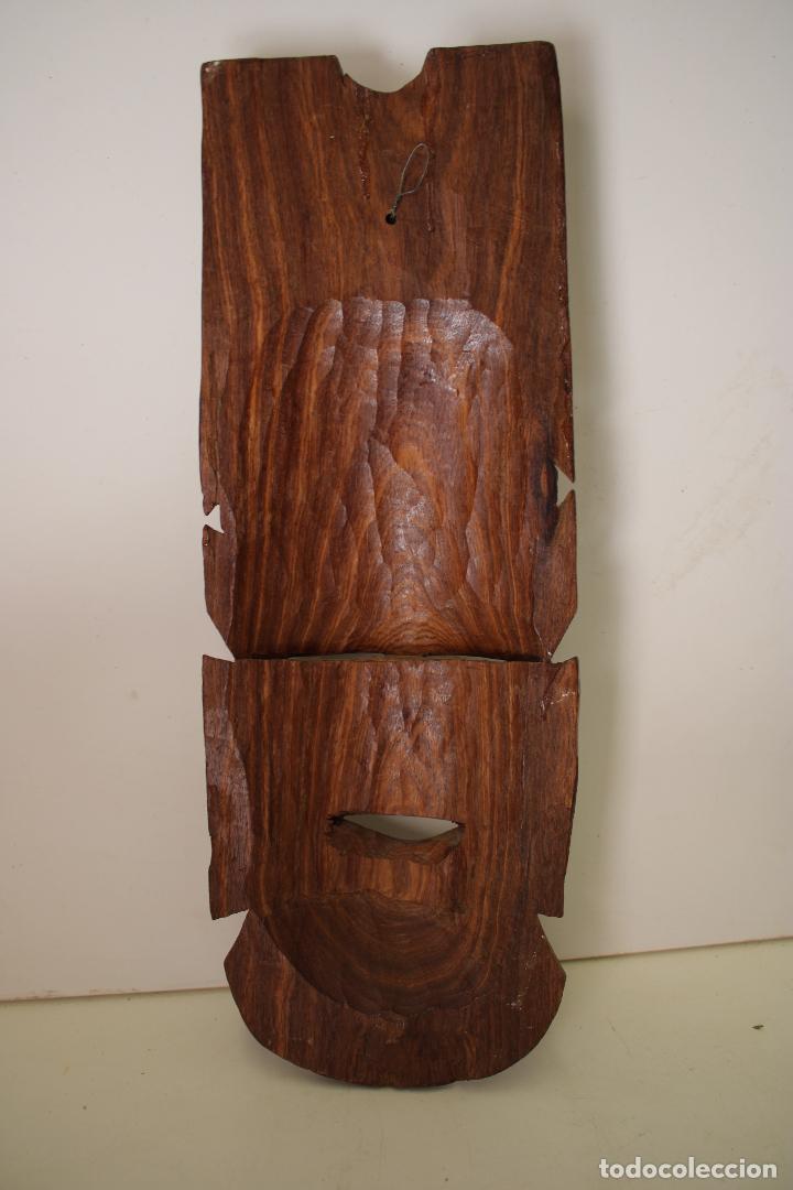 Arte: talla madera mascara africana - Foto 3