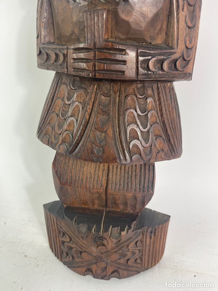 Arte: MASCARA DE MADERA TALLADA. S.XX. - Foto 3