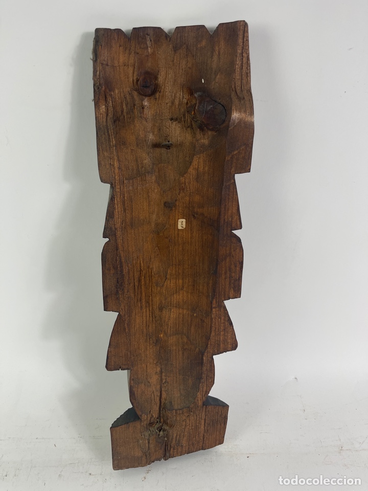 Arte: MASCARA DE MADERA TALLADA. S.XX. - Foto 4