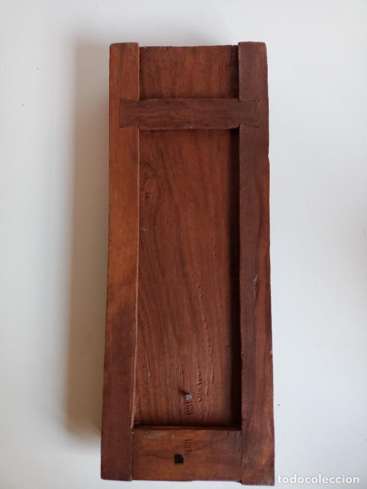 Arte: Sujetalibros extensible de madera labrada. Oriental - Foto 11