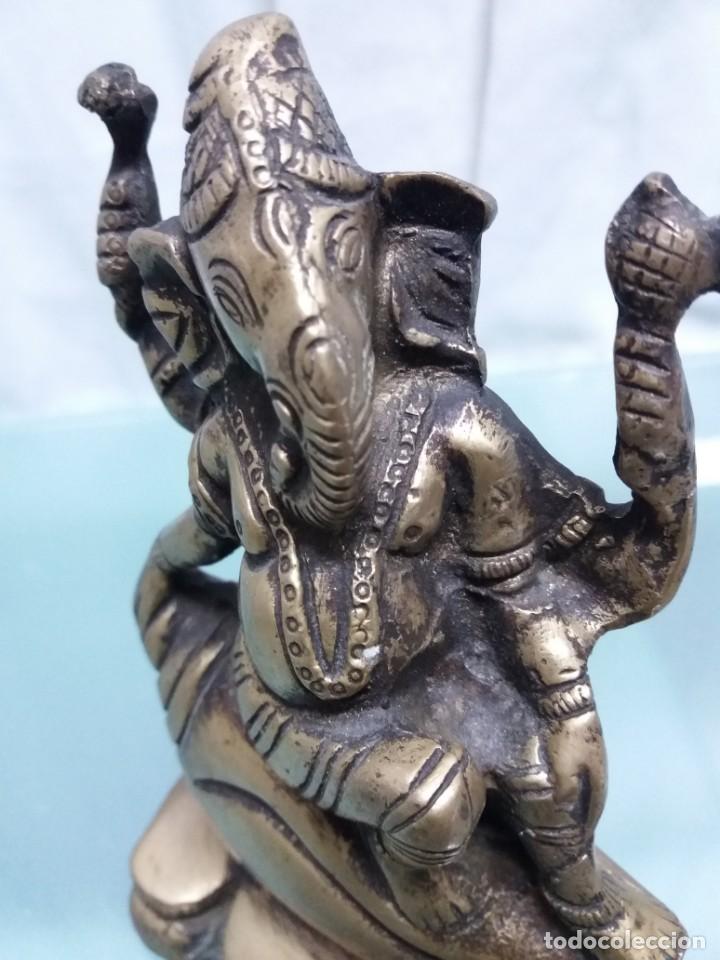 Arte: GANESHA SENTADA BRONCE NUEVA - Foto 3