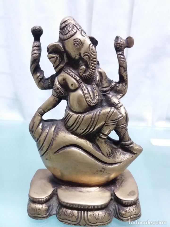 Arte: GANESHA SENTADA BRONCE NUEVA - Foto 1
