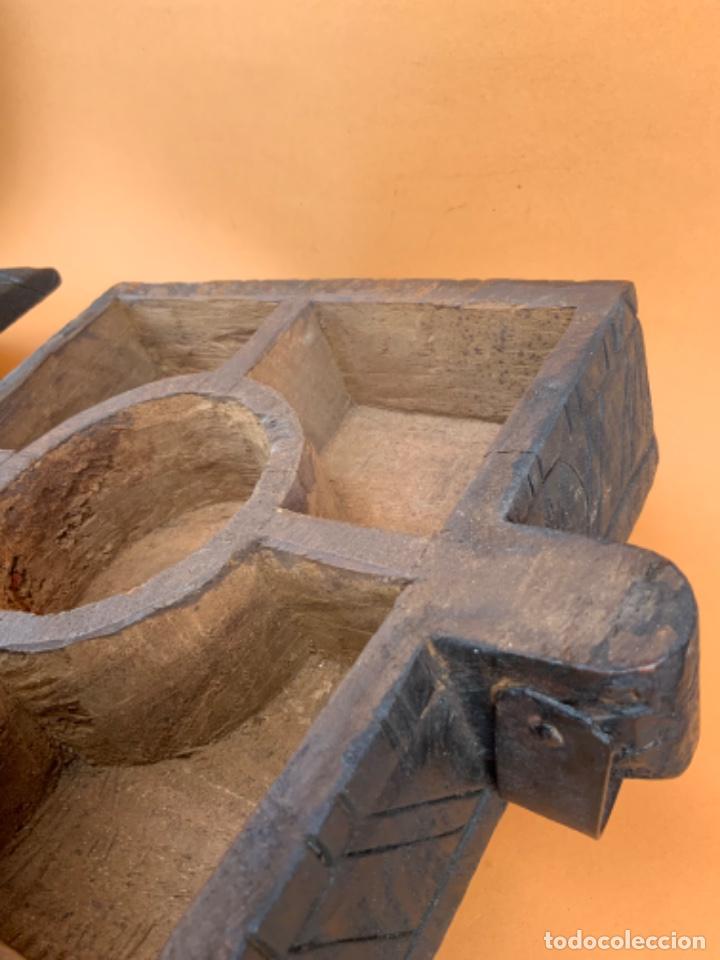 Arte: Bindi box ( caja de bindi ) hind&uacute;. Madera. - Foto 12