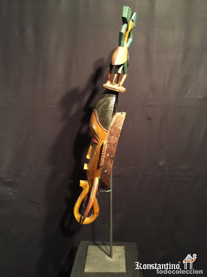 Arte: M&aacute;scara africana con calaos y cuernos - Foto 2