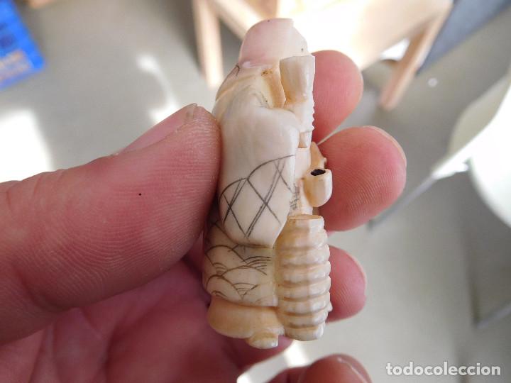 Arte: Netsuke de marfil antiguo - Foto 3