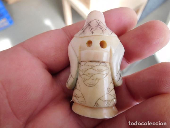 Arte: Netsuke de marfil antiguo - Foto 4