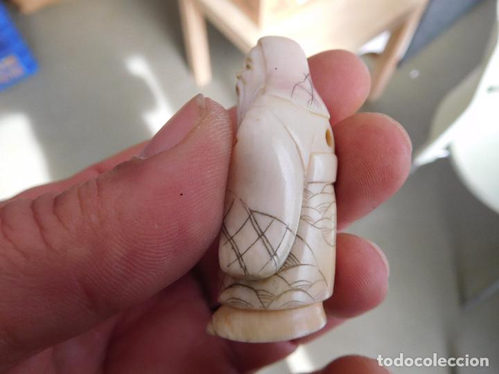 Arte: Netsuke de marfil antiguo - Foto 5