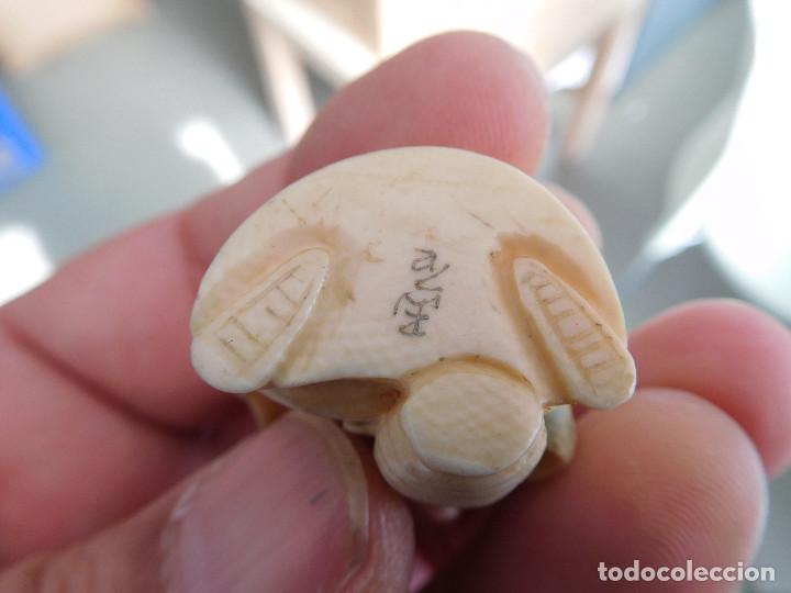 Arte: Netsuke de marfil antiguo - Foto 8