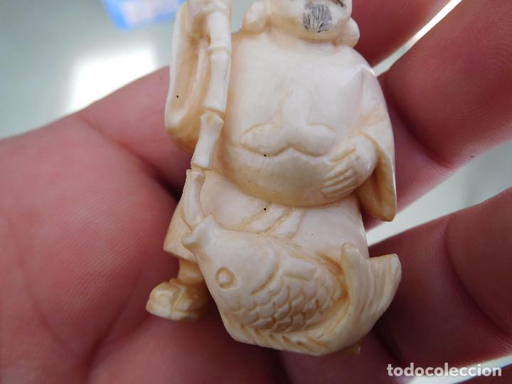 Arte: Netsuke de marfil antiguo - Foto 10