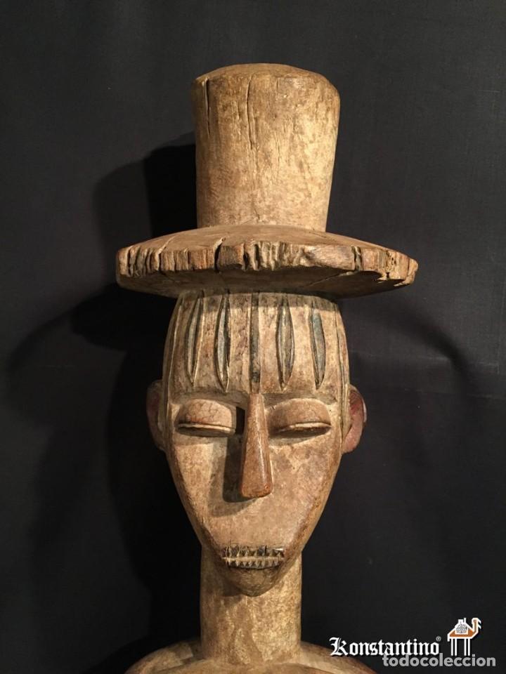 Arte: POSTE DOBLE AFRICANO 113X25 CMS - Foto 5