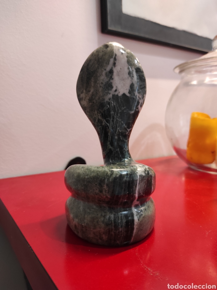 Arte: Serpiente cobra en piedra natural. - Foto 4