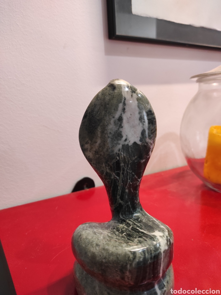 Arte: Serpiente cobra en piedra natural. - Foto 5