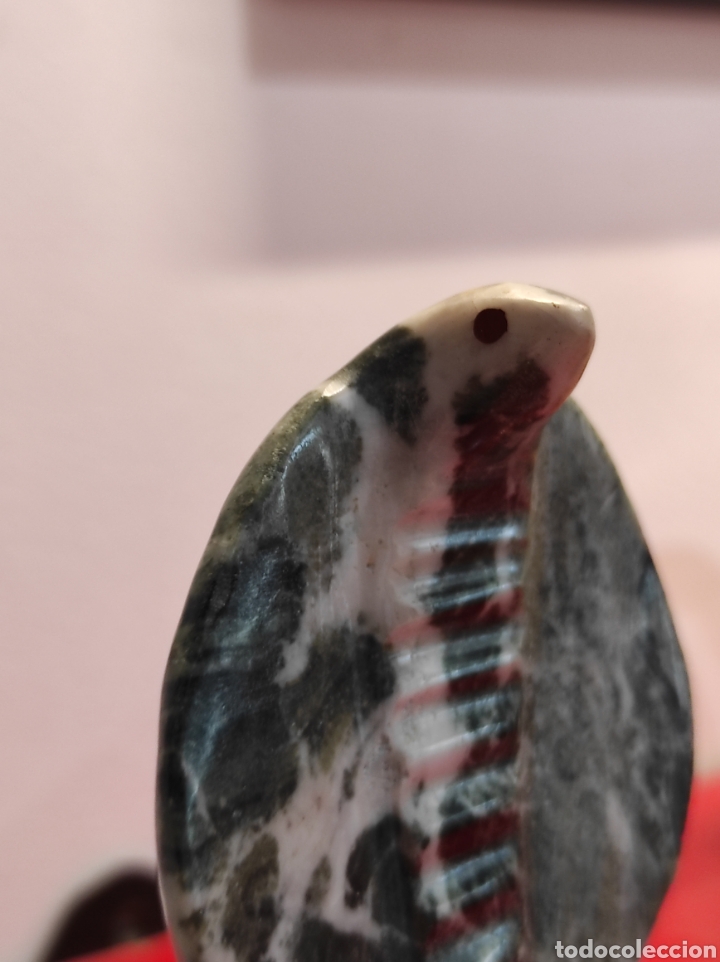 Arte: Serpiente cobra en piedra natural. - Foto 7