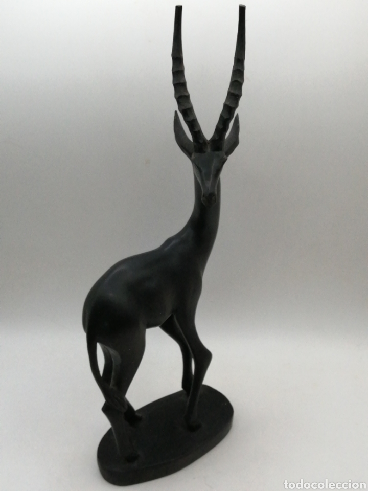 Arte: Escultura madera. Antilope - Foto 2