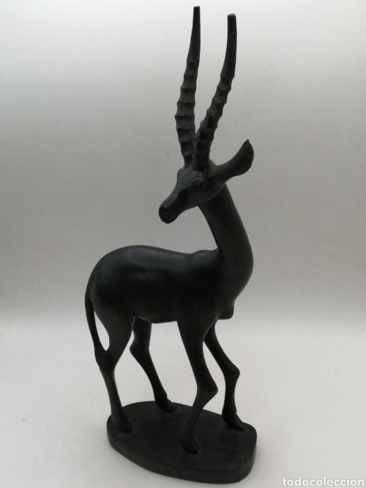 Arte: Escultura madera. Antilope - Foto 3