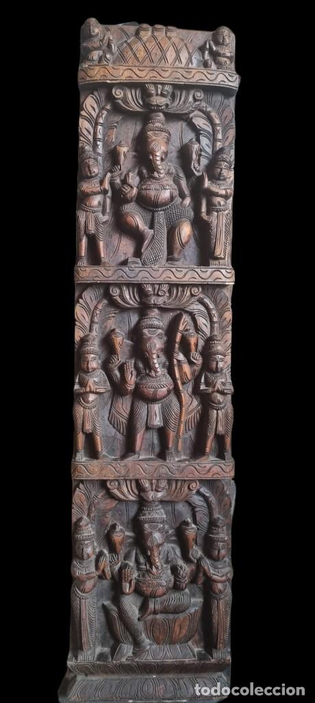 Arte: Madera tallada de Ganesha - Foto 1