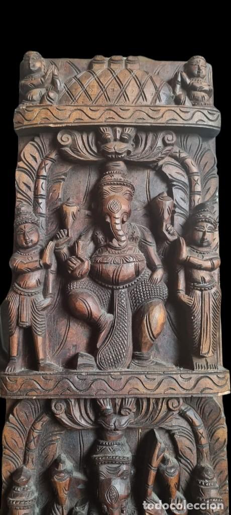 Arte: Madera tallada de Ganesha - Foto 2