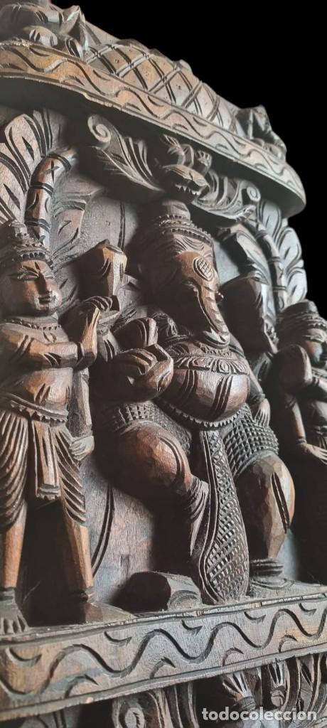 Arte: Madera tallada de Ganesha - Foto 6