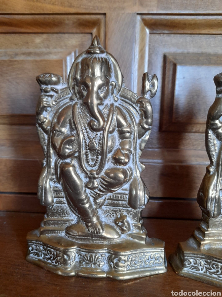 Arte: Pareja de bronce de divinidad indu - Foto 3