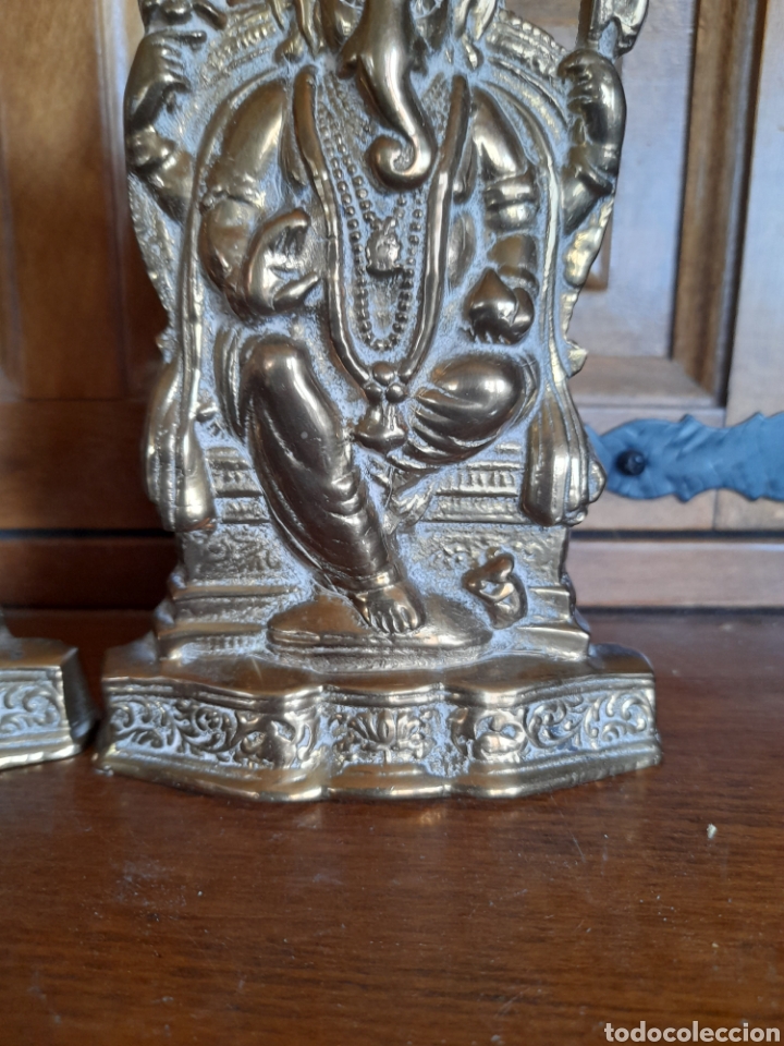 Arte: Pareja de bronce de divinidad indu - Foto 5