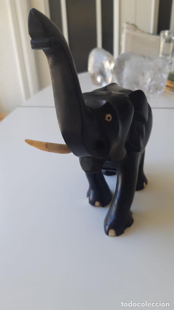 Arte: Elefante de madera ebanizada - Foto 2