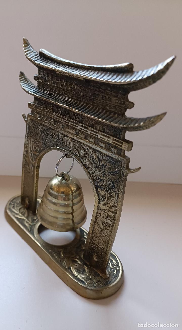 Arte: PAGODA ORIENTAL COREANA EN BRONCE - Foto 2