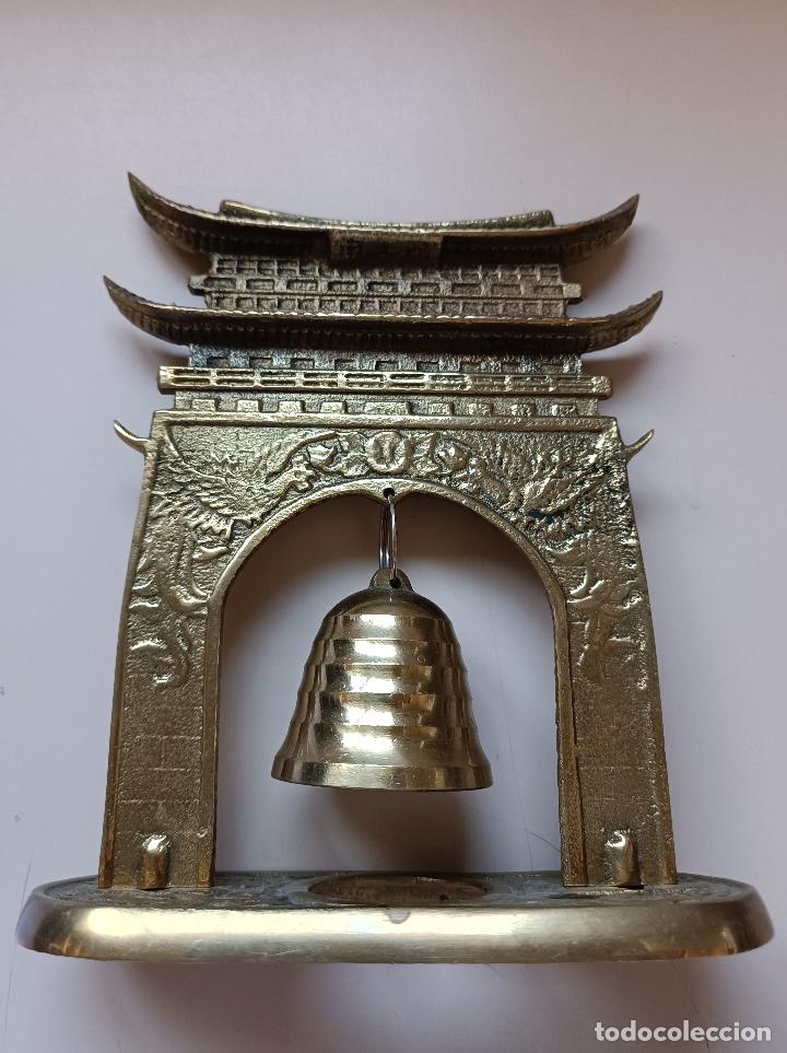 Arte: PAGODA ORIENTAL COREANA EN BRONCE - Foto 5