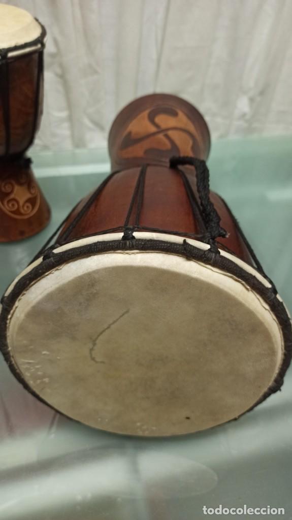 Arte: TIMBALES MADERA. INDOCHINA - Foto 3