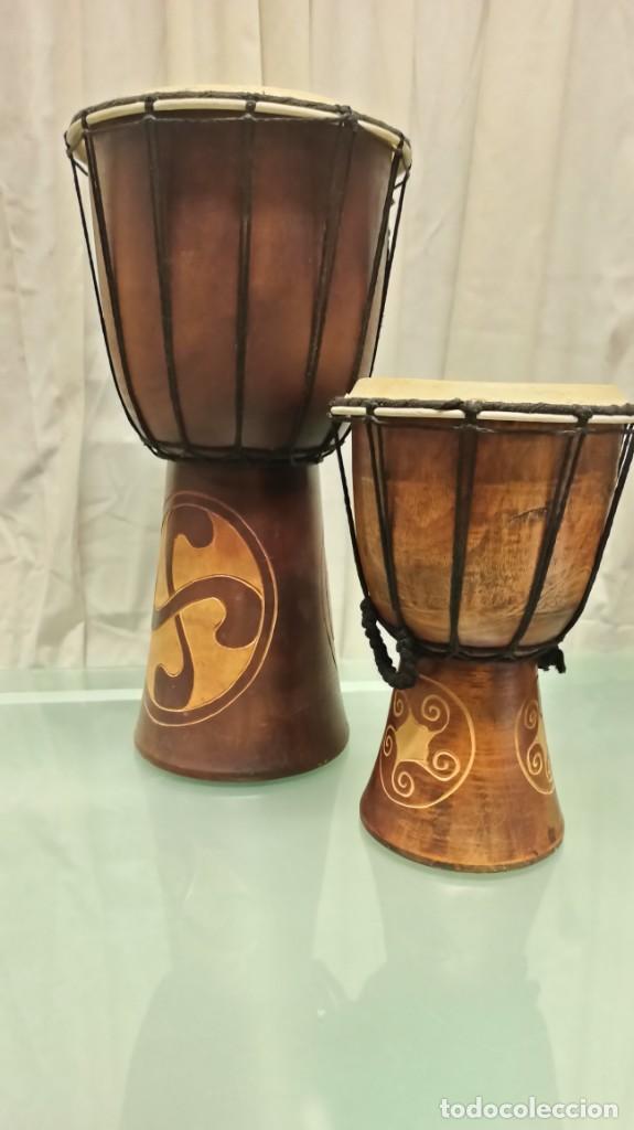Arte: TIMBALES MADERA. INDOCHINA - Foto 6